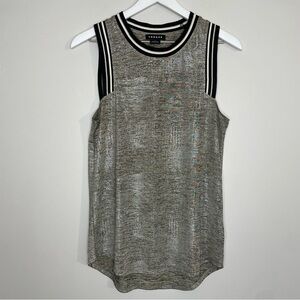TROUVÉ Metallic Sleeveless Top Tank Size Small